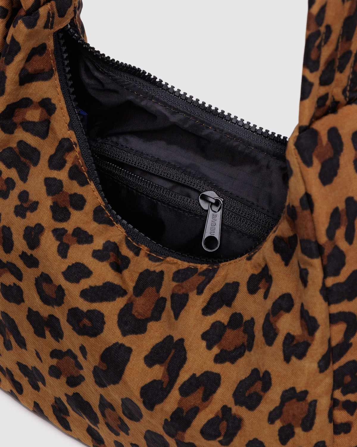 Mini Nylon Shoulder Bag - Leopard